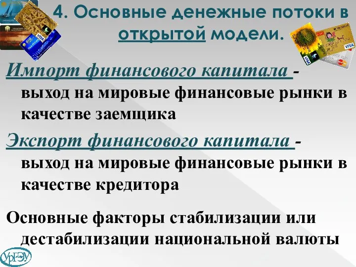 Импорт финансового капитала - выход на мировые финансовые рынки в качестве