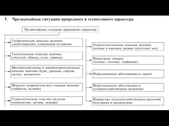 Чрезвычайные ситуации природного и техногенного характера