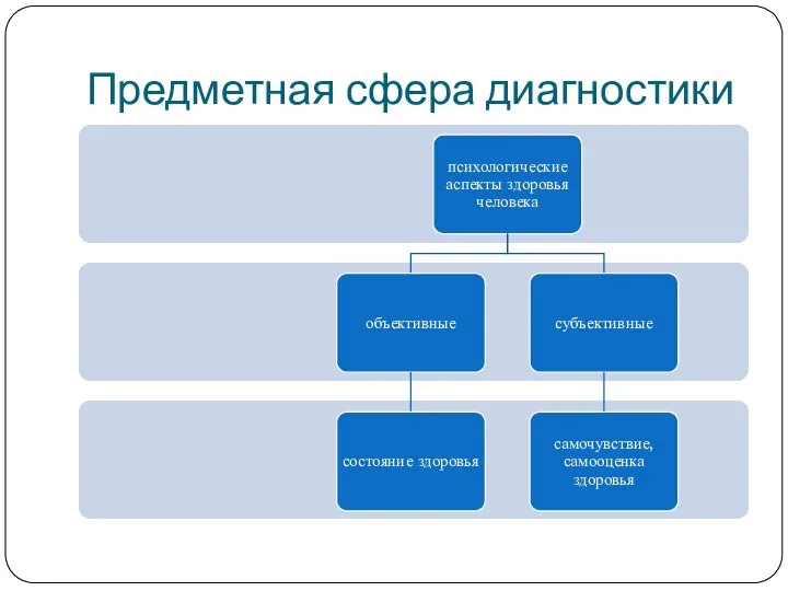 Предметная сфера диагностики