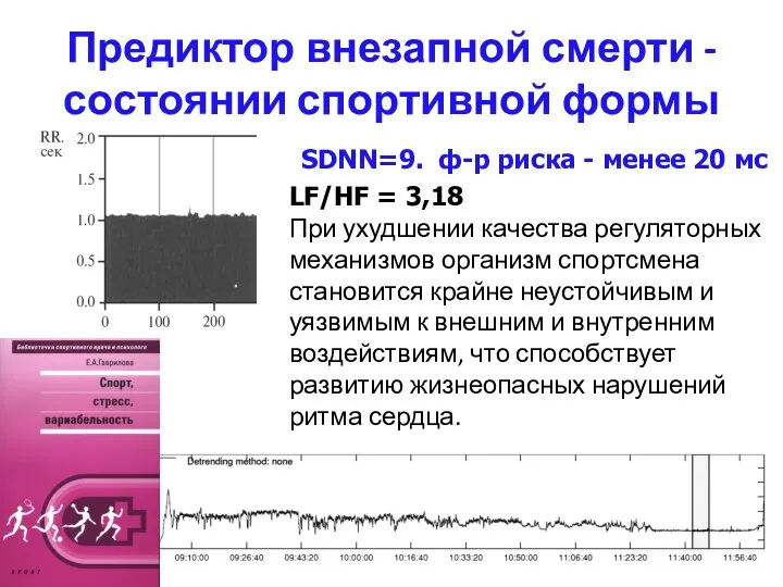 Предиктор внезапной смерти - состоянии спортивной формы Гаврилова Е.А. 2016 LF/HF