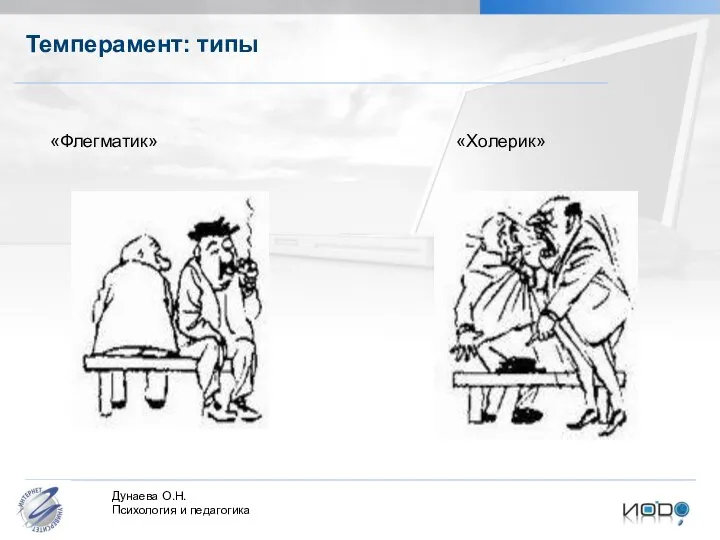 Темперамент: типы «Флегматик» «Холерик»