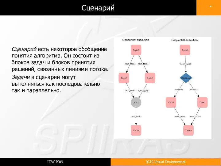 Сценарий Сценарий есть некоторое обобщение понятия алгоритма. Он состоит из блоков