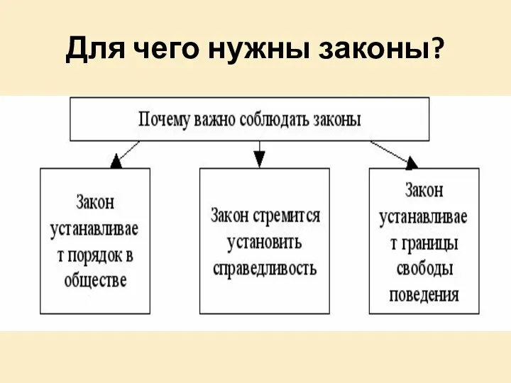 Для чего нужны законы?