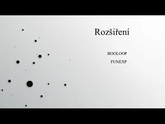 Rozšiření BOOLOOP FUNEXP