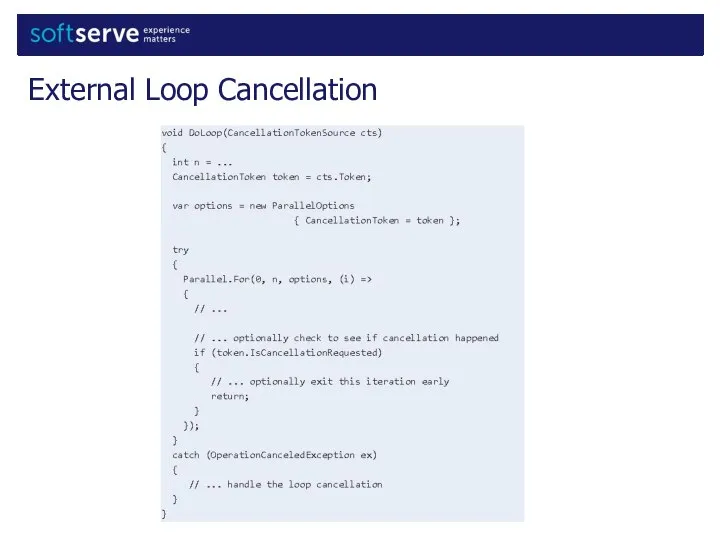 External Loop Cancellation