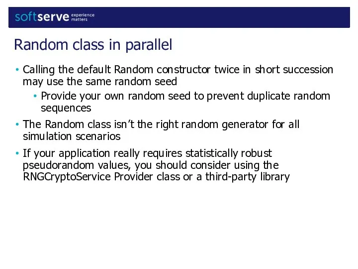 Calling the default Random constructor twice in short succession may use
