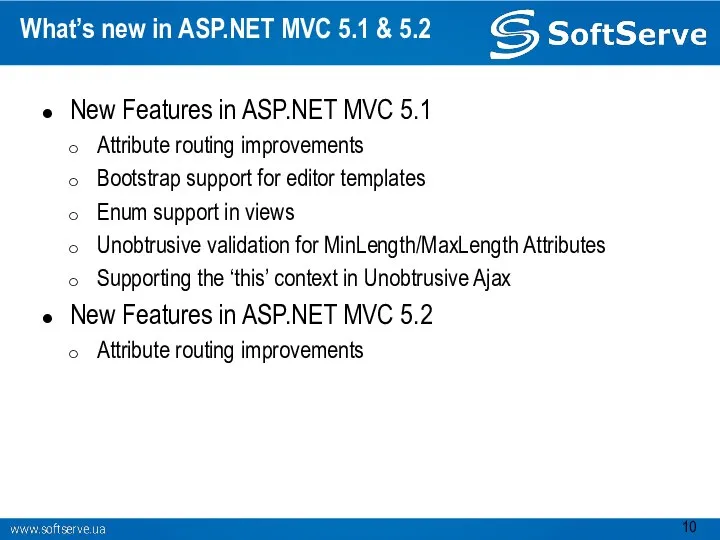 What’s new in ASP.NET MVC 5.1 & 5.2 New Features in