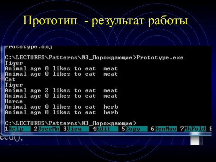 Прототип - результат работы