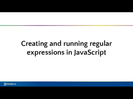 Creating and running regular expressions in JavaScript