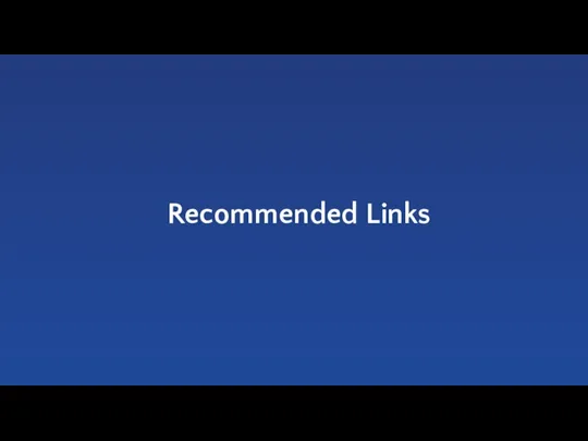 Recommended Links