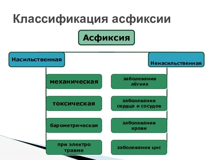 Классификация асфиксии