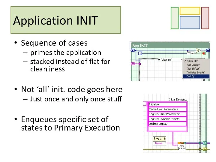 Application INIT Sequence of cases primes the application stacked instead of