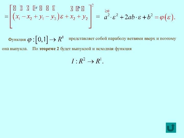 По теореме 2 будет выпуклой и исходная функция