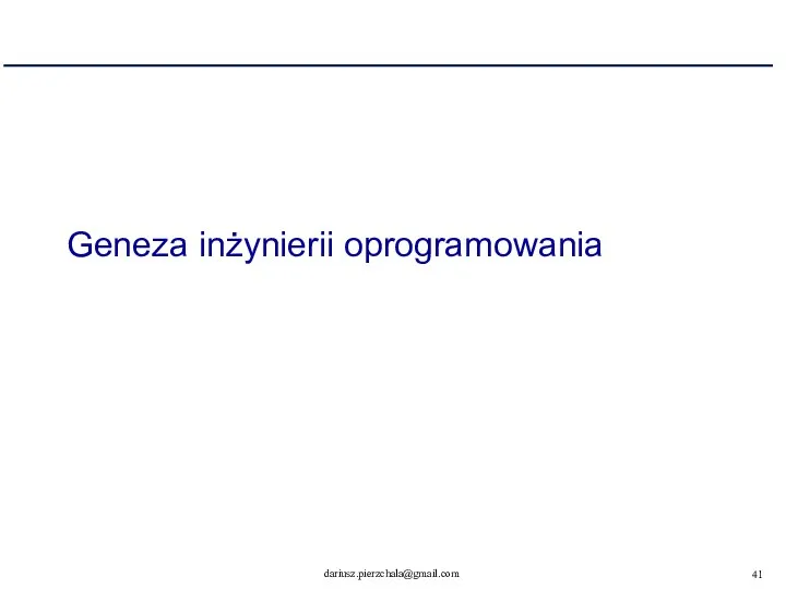 Geneza inżynierii oprogramowania