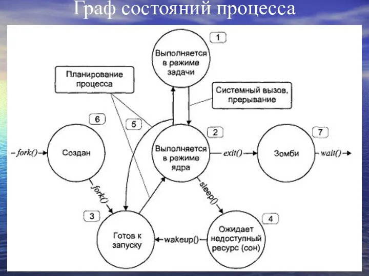 Граф состояний процесса