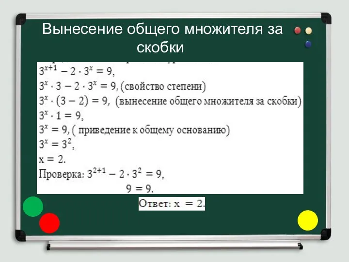 Вынесение общего множителя за скобки