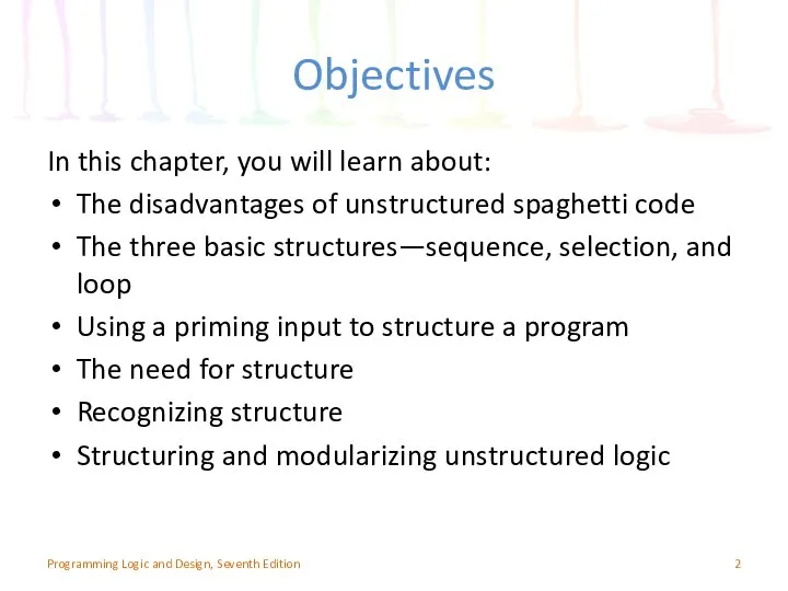 Objectives In this chapter, you will learn about: The disadvantages of