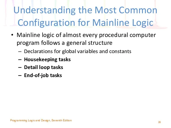 Understanding the Most Common Configuration for Mainline Logic Mainline logic of