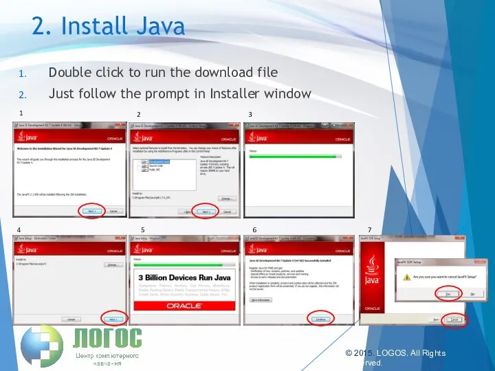 2. Install Java Double click to run the download file Just