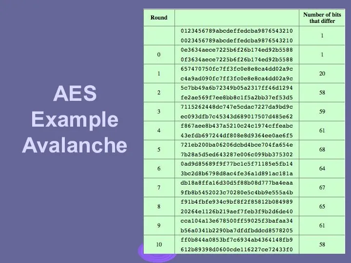 AES Example Avalanche