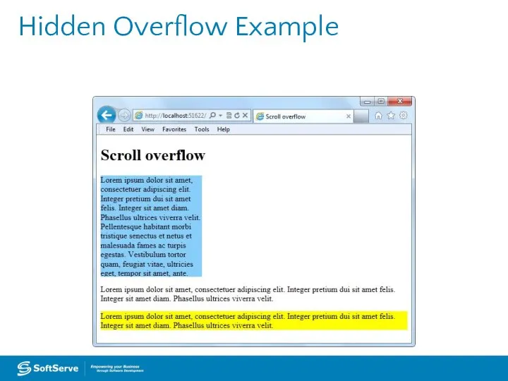 Hidden Overflow Example