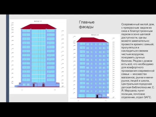 Главные фасады Современный жилой дом, с прекрасным видом из окна и