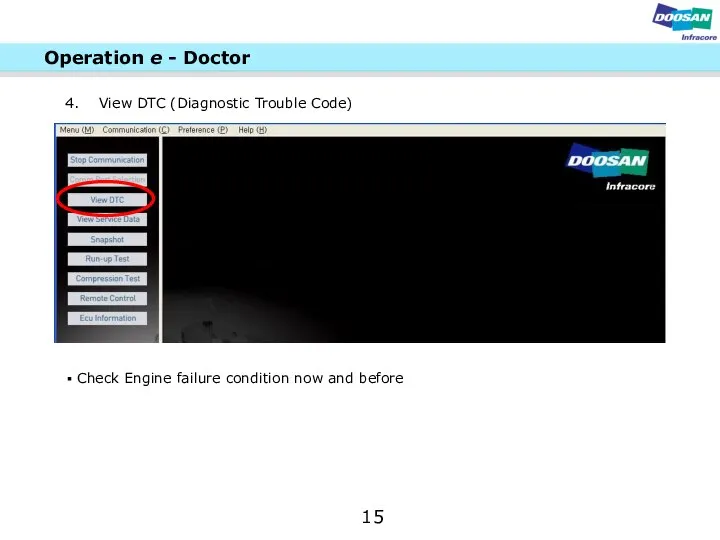 View DTC (Diagnostic Trouble Code) Check Engine failure condition now and