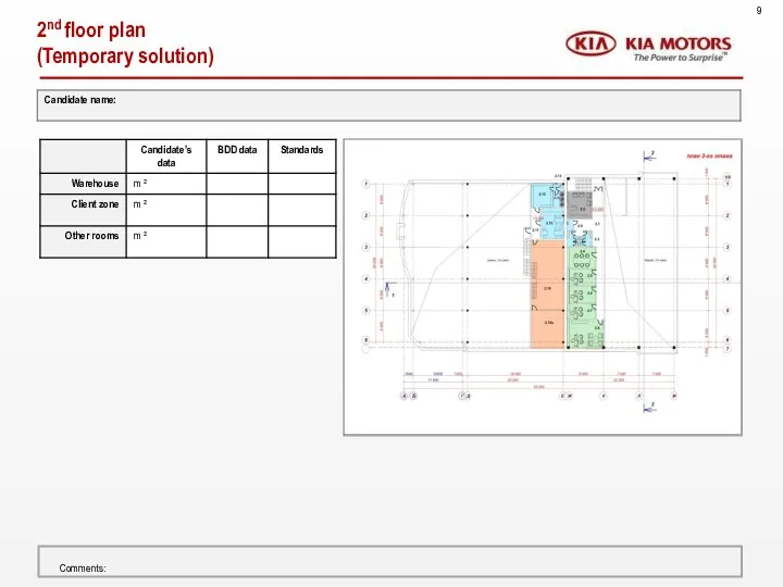 2nd floor plan (Temporary solution) 9 Comments: