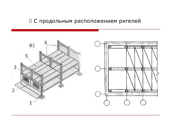 С продольным расположением ригелей