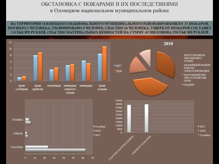 ОБСТАНОВКА С ПОЖАРАМИ И ИХ ПОСЛЕДСТВИЯМИ в Олонецком национальном муниципальном районе