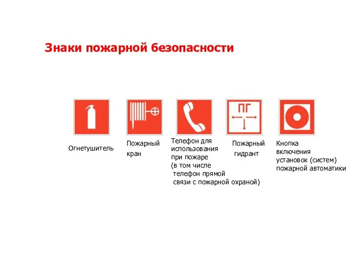 Пожарный кран Огнетушитель Телефон для использования при пожаре (в том числе