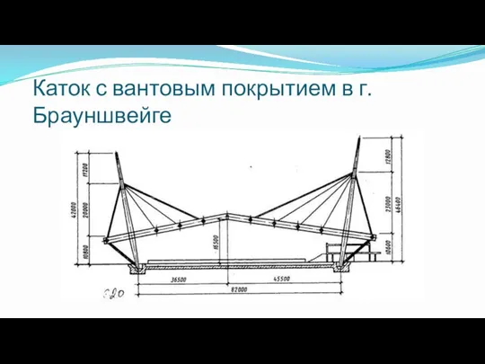 Каток с вантовым покрытием в г. Брауншвейге