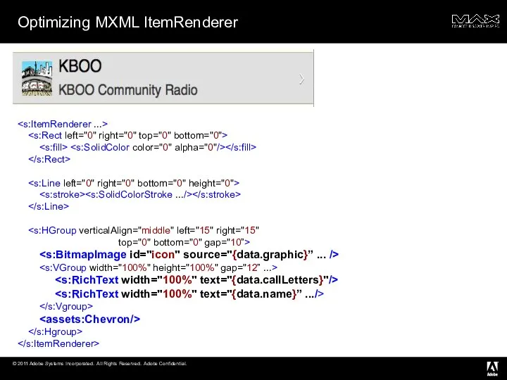 Optimizing MXML ItemRenderer top="0" bottom="0" gap="10”>