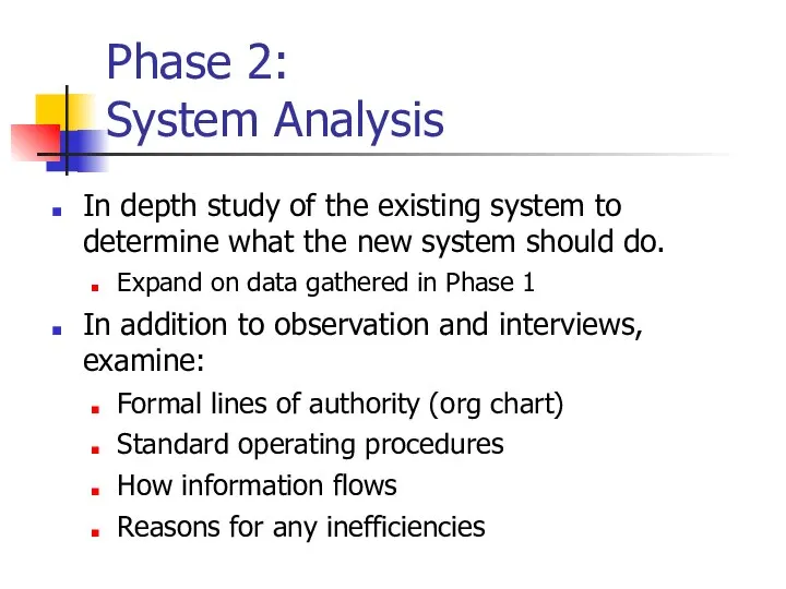 In depth study of the existing system to determine what the