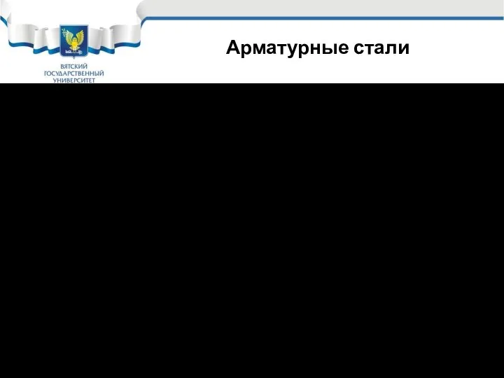 Арматурные стали Чем выше класс, тем выше прочность арматурной стали, цифры