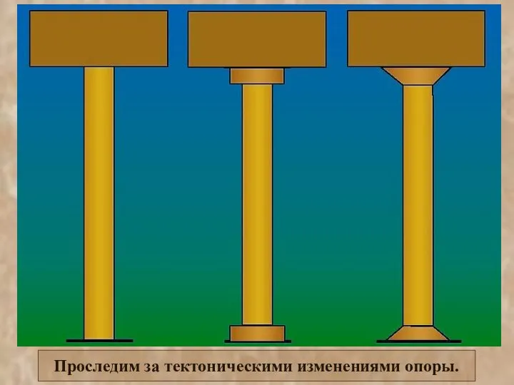 Проследим за тектоническими изменениями опоры.