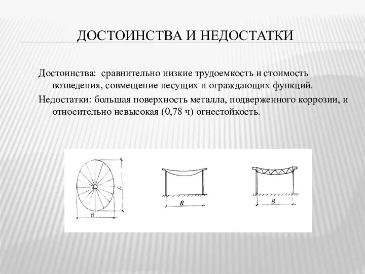 ДОСТОИНСТВА И НЕДОСТАТКИ Достоинства: сравнительно низкие трудоемкость и стоимость возведения, совмещение