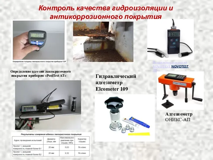 Контроль качества гидроизоляции и антикоррозионного покрытия Толщиномер покрытий NOVOTEST NOVOTEST ТП-1