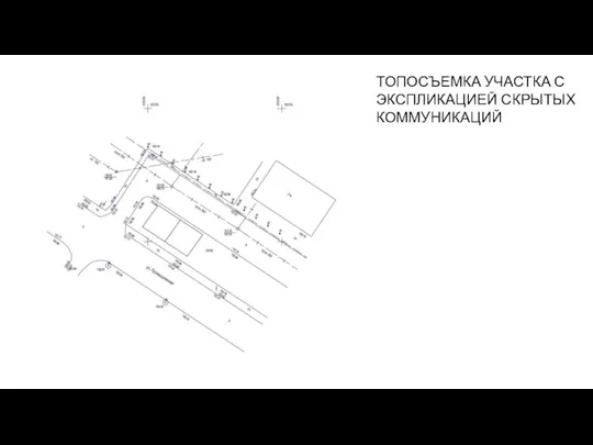 ТОПОСЪЕМКА УЧАСТКА С ЭКСПЛИКАЦИЕЙ СКРЫТЫХ КОММУНИКАЦИЙ