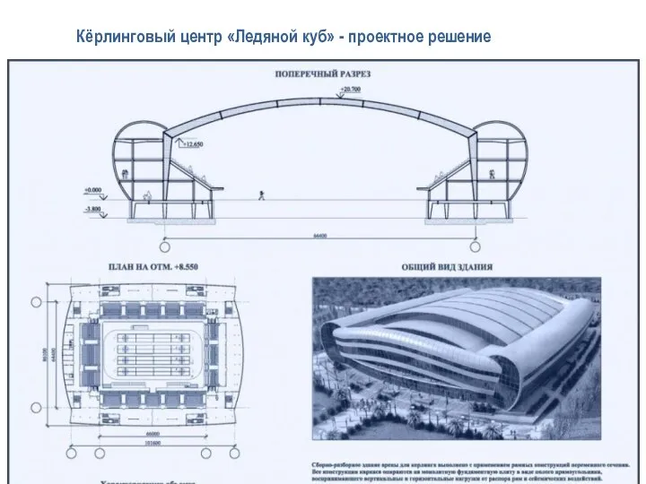 Кёрлинговый центр «Ледяной куб» - проектное решение