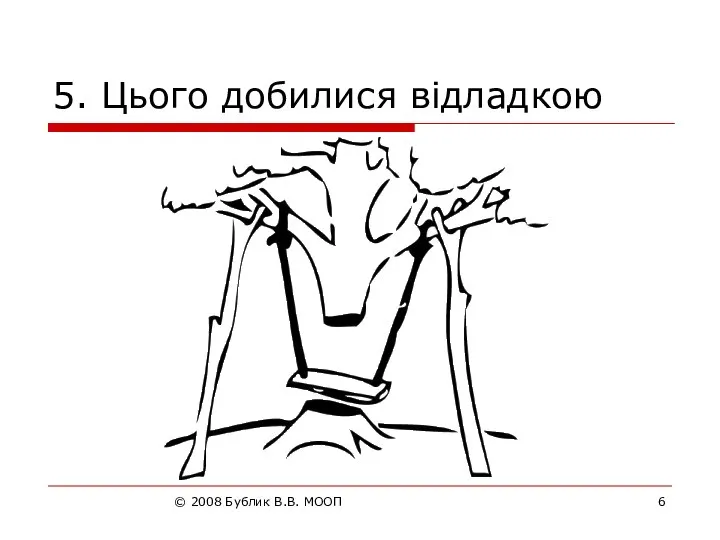 © 2008 Бублик В.В. МООП 5. Цього добилися відладкою