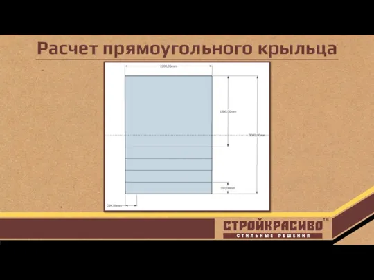 Расчет прямоугольного крыльца