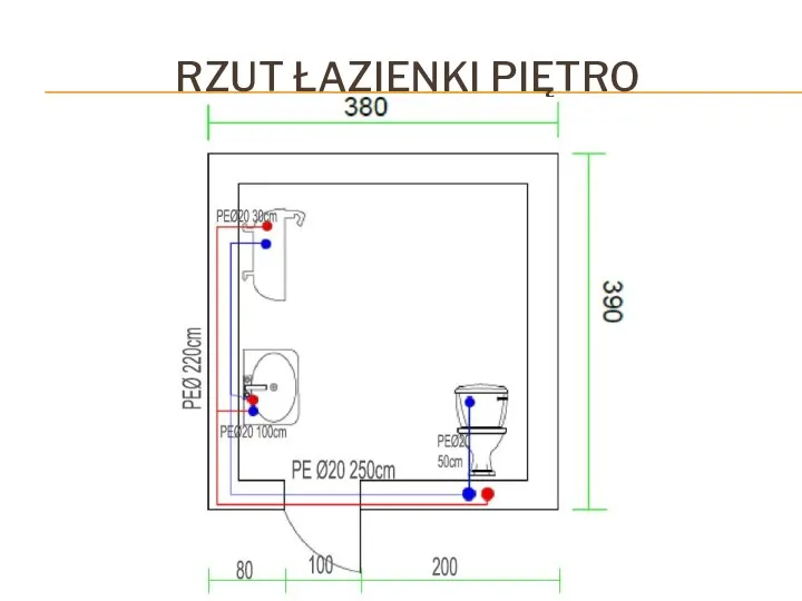 RZUT ŁAZIENKI PIĘTRO