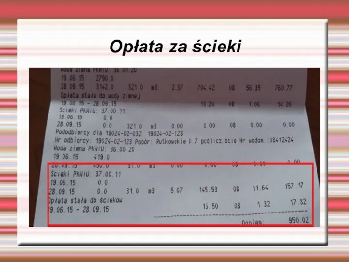 Opłata za ścieki