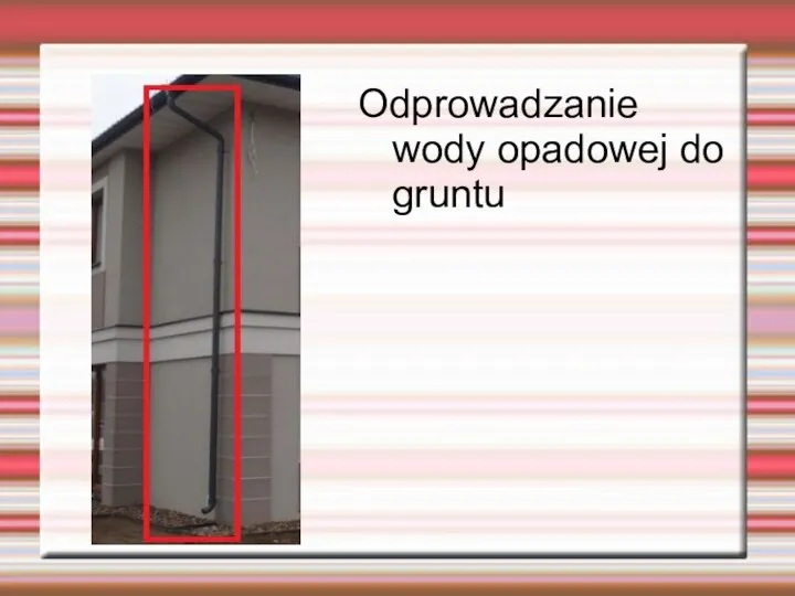 Odprowadzanie wody opadowej do gruntu