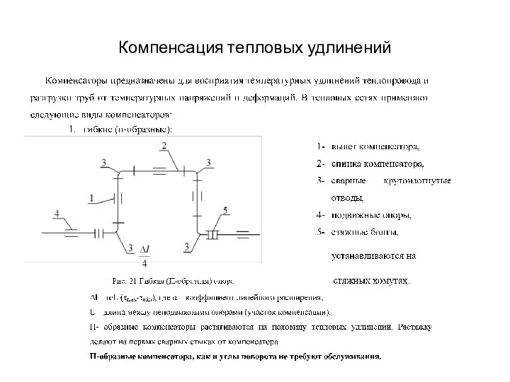 Компенсация тепловых удлинений