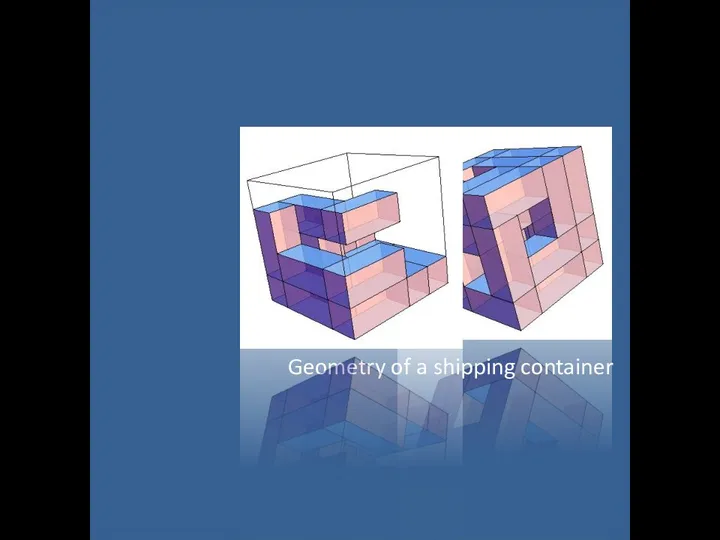 Geometry of a shipping container