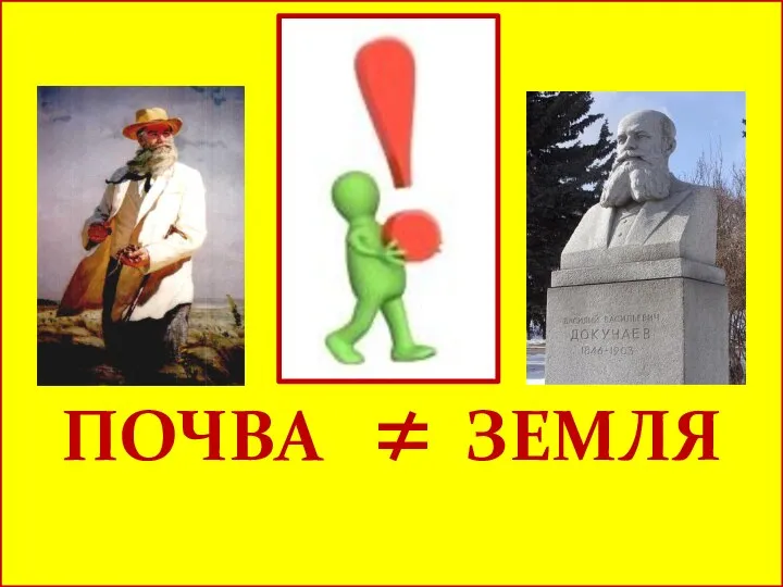 ПОЧВА ≠ ЗЕМЛЯ