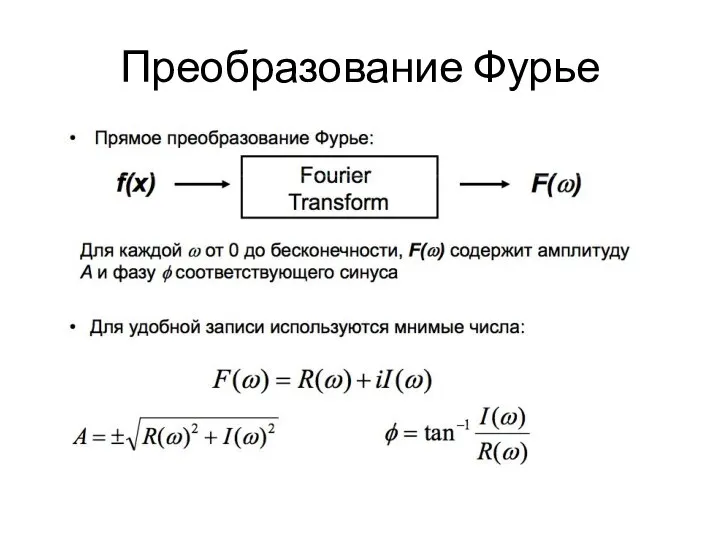 Преобразование Фурье