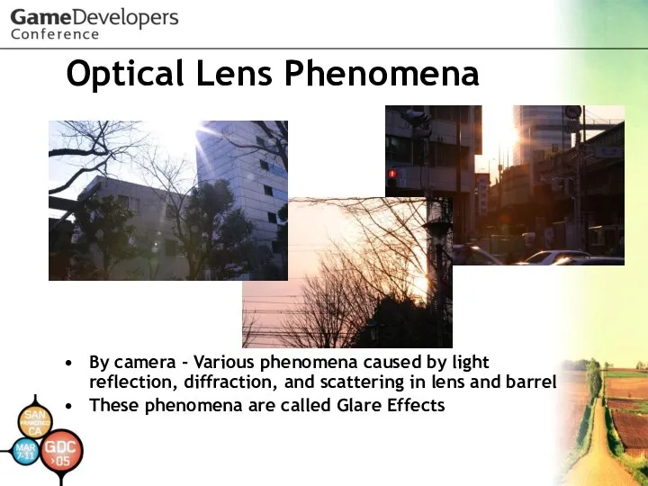 Optical Lens Phenomena By camera - Various phenomena caused by light